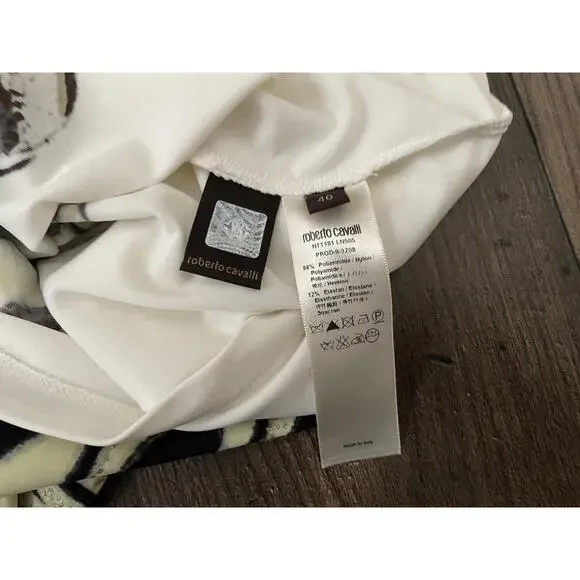 Roberto Cavalli Multicolor Butterfly Print Dress Size: 40 - Picture 4 of 9